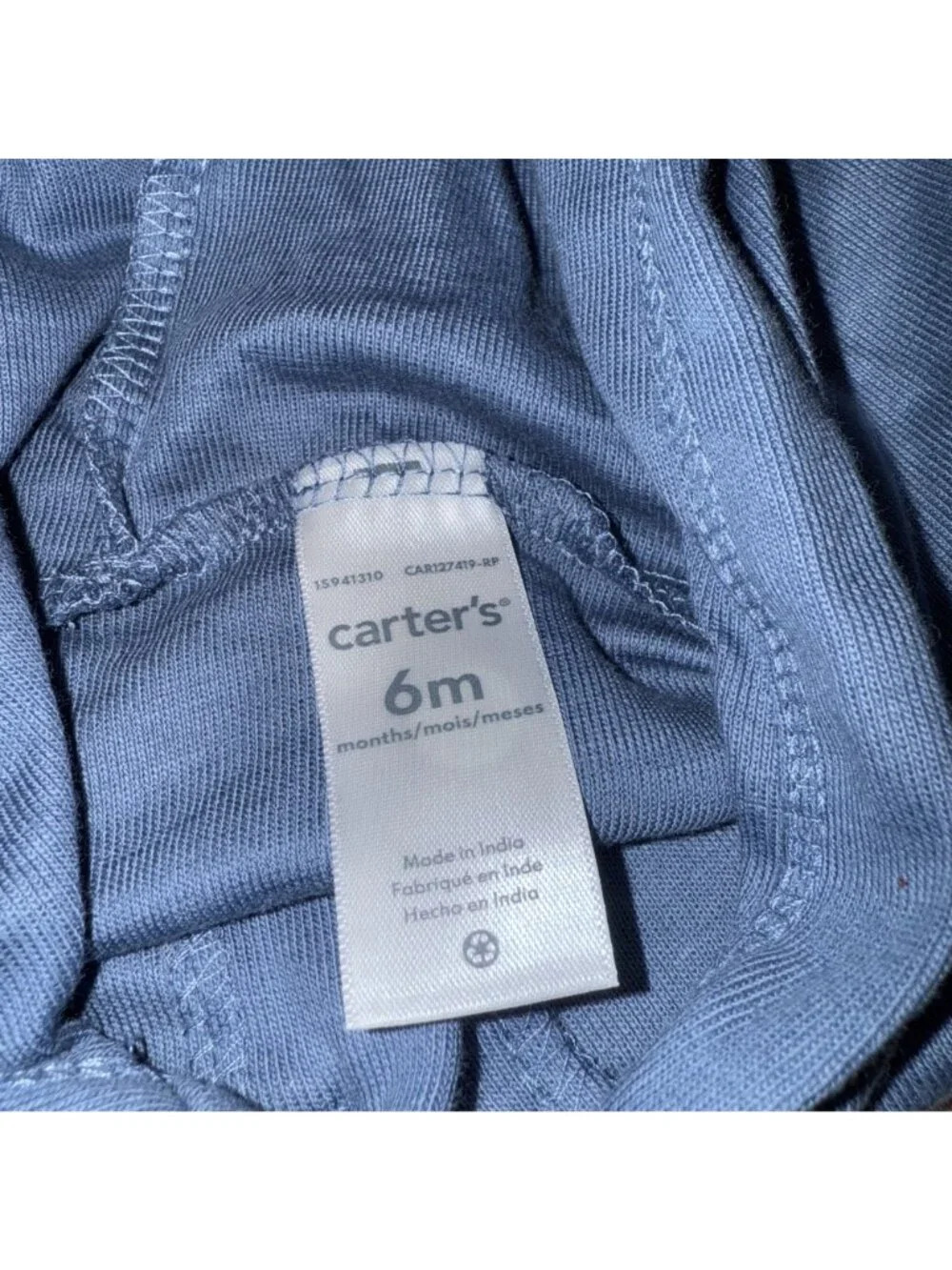 NWT Carter's Navy Blue White Hooded Cardigan Baby Size 6 Months 6M